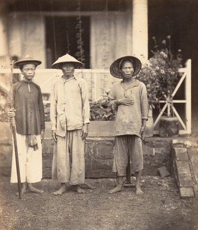 Prisoners Led by a Mata, Cochinchina, 1866 by Emile Gsell