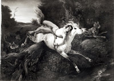 Mazeppa, 1826 by Emile Jean Horace Vernet