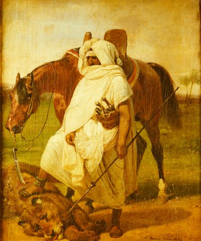 The Lion Hunter, 1833 by Emile Jean Horace Vernet