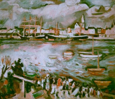 Port of Antwerp by Emile Othon Friesz
