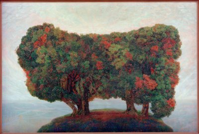 Group of Trees by the Sea by Emilie Mediz Pelikan