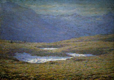 Alpine landscape by Emilio Longoni