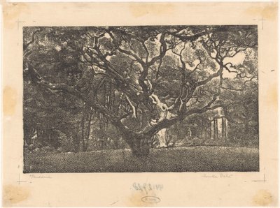 Forest in Bergen by Emilius Wilhelmus Dehé (signed by artist)