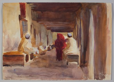 Figures in interior, Biskra by Emily Sargent