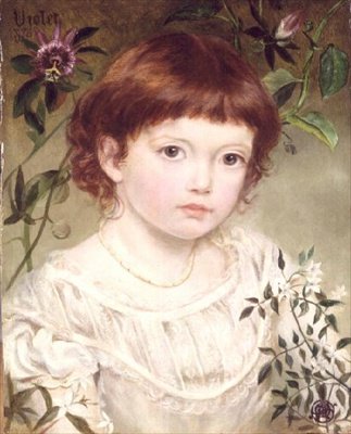 Violet - Portrait of a Girl by Emma Sandys