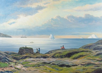 A Coastal View, Greenland by Emmanuel A. Petersen