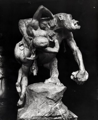 Gorilla Abducting a Woman by Emmanuel Fremiet