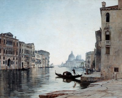 Gondola on the Grand Canal by Emmanuel Lansyer