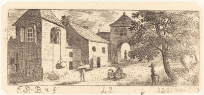 The Farmyard by Emmanuel Phélippes Beaulieu