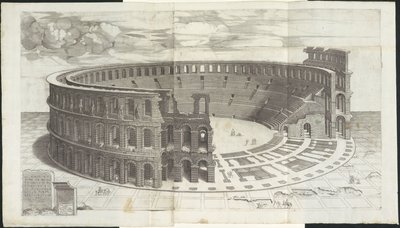 Arena of Verona (series title: Speculum Romanae Magnificentiae) by Enea Vico