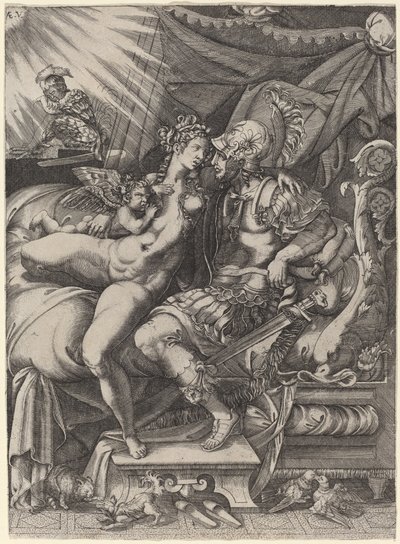 The Loves of Mars and Venus by Enea Vico