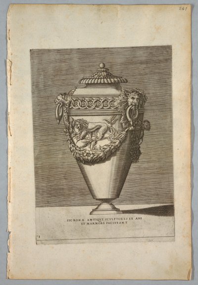 Vase (Plate 1 of a Series) by Enea Vico