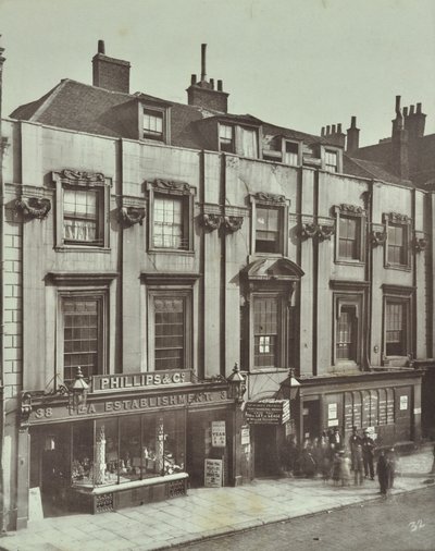 36-38 Aldersgate Street: Shaftesbury House, London, 1879 by English Photographer