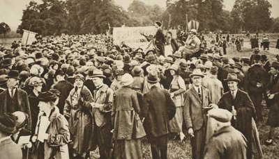 Anti-war meeting at Hyde Park by English Photographer