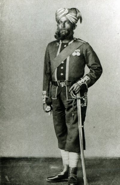 Bengal Infantryman, c.1900 by English Photographer