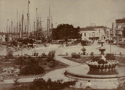 Bridgetown Harbour, circa 1900 by English Photographer