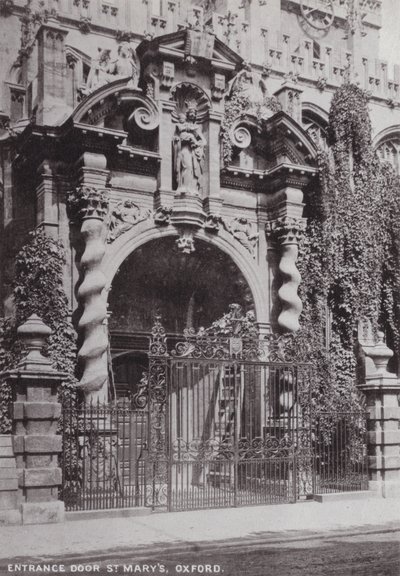 Entrance Door, St Marys, Oxford by English Photographer