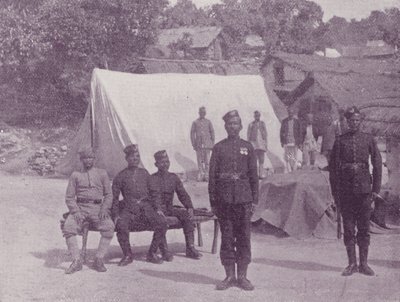 Goorkhas in Camp by English Photographer