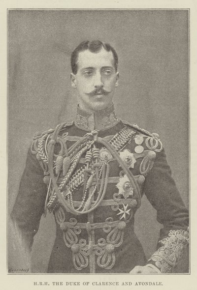 HRH the Duke of Clarence and Avondale by English Photographer