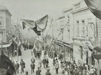 Hare Street: opening of Woolwich ferry, 1889 by English Photographer