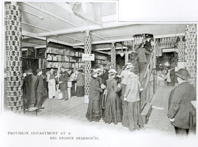 Harrods Provision Department, c.1901 by English Photographer