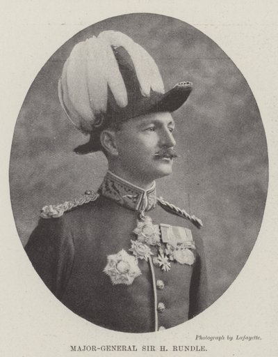 Major-General Sir H Rundle by English Photographer