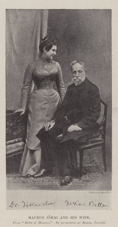 Maurus Jokai and His Wife by English Photographer