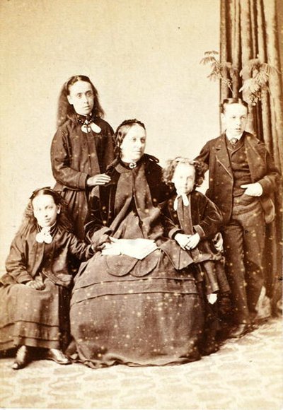 Mrs Herapath and Her Family by English Photographer