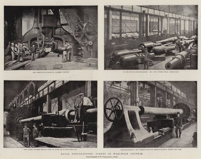 Naval Preparations, Scenes in Woolwich Arsenal by English Photographer