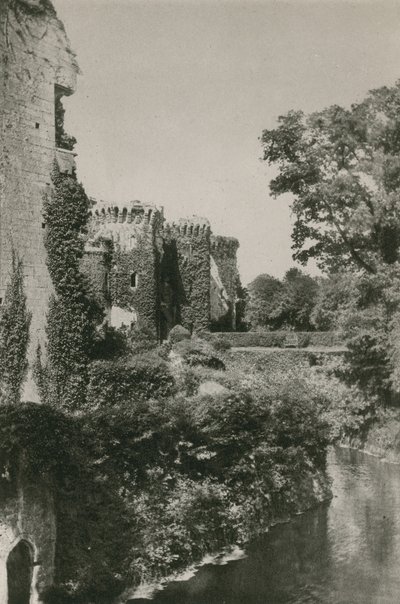 Raglan Castle, from the Moat by English Photographer