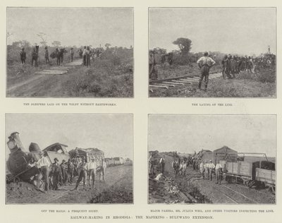 Railway-Making in Rhodesia, the Mafeking-Buluwayo Extension by English Photographer