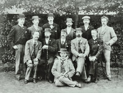 Rosendale Road School: groups of teachers by English Photographer