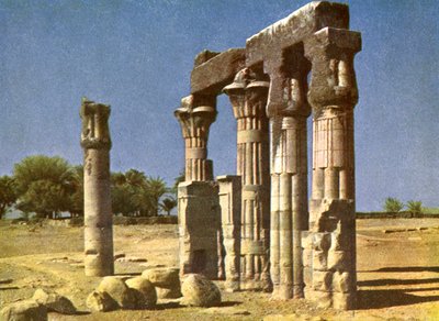 Ruined Temple at Medamut, Egypt by English Photographer