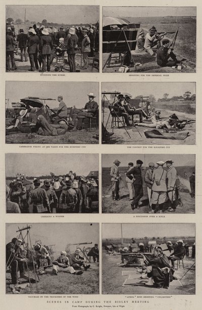 Scene in Camp During the Bisley Meeting by English Photographer