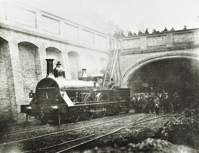 Stafford Street, experimental locomotive by English Photographer