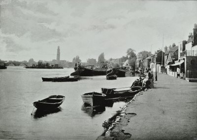 Strand-on-the-Green, Hounslow: general view, 1895 by English Photographer