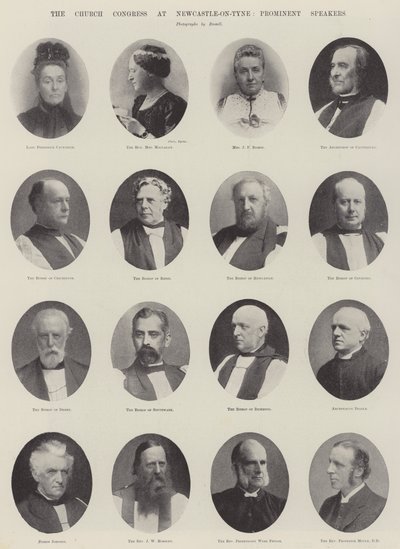 The Church Congress at Newcastle-on-Tyne, Prominent Speakers by English Photographer