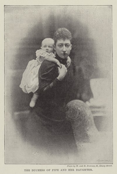 The Duchess of Fife and her Daughter by English Photographer