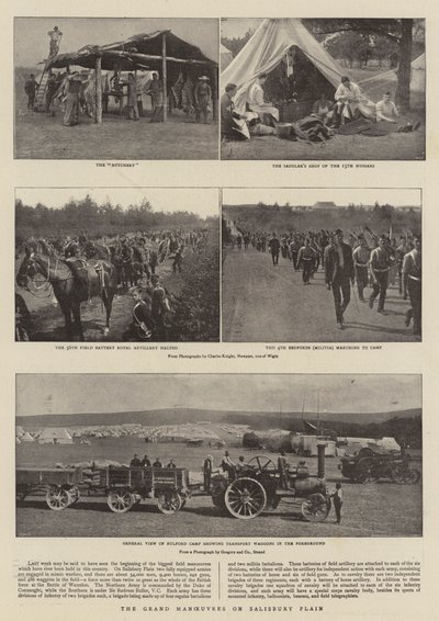 The Grand Manoeuvres on Salisbury Plain by English Photographer