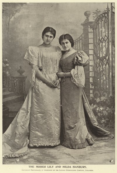 The Misses Lily and Hilda Hanbury by English Photographer