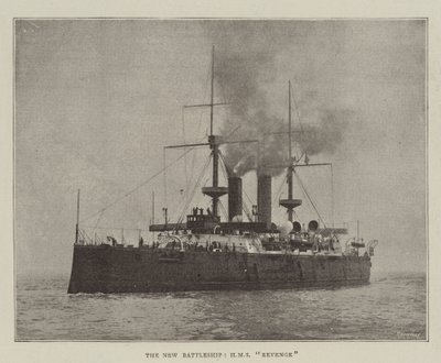 The New Battleship, HMS Revenge by English Photographer