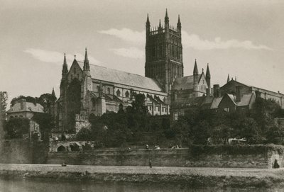 Worcester Cathedral, from the South-west by English Photographer