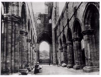 Visitors to Kirkstall Abbey by English Photographer English Photographer