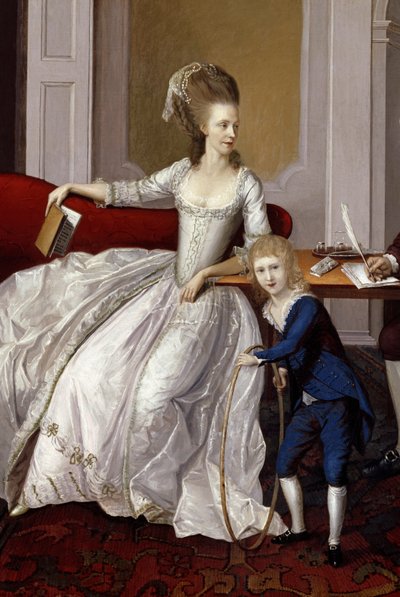 A Mother and Child by English School