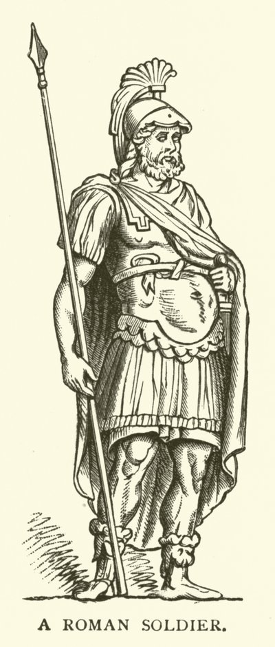 A Roman Soldier by English School