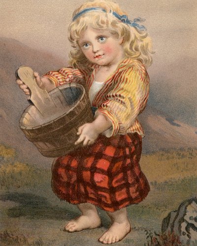 A Scotch Lassie by English School