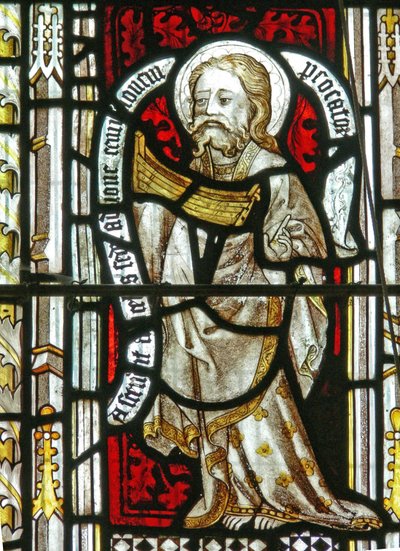 A north window depicting St Jude by English School