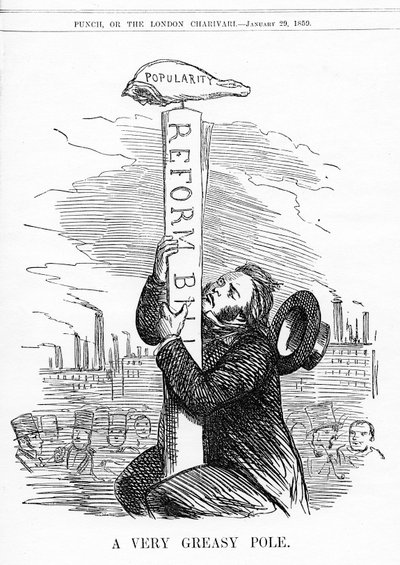 A very greasy pole by English School
