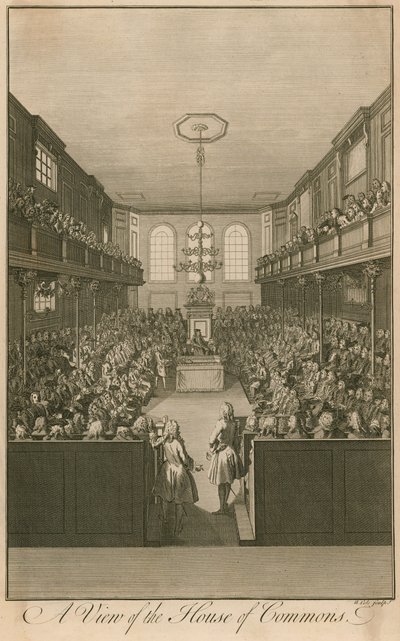 A view of the House of Commons by English School