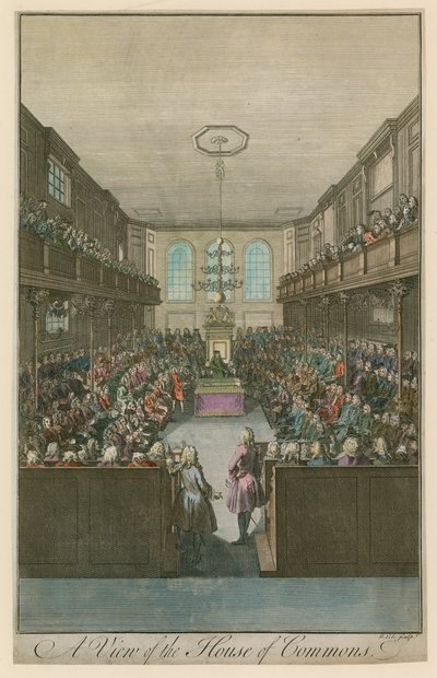 A view of the House of Commons by English School